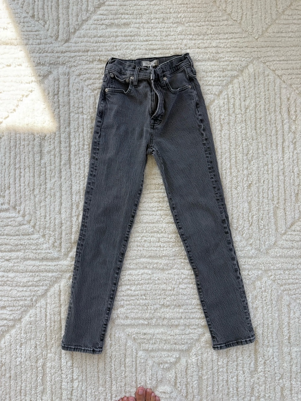 Madewell Women's High-Rise Slim Jeans - Charcoal Gray
